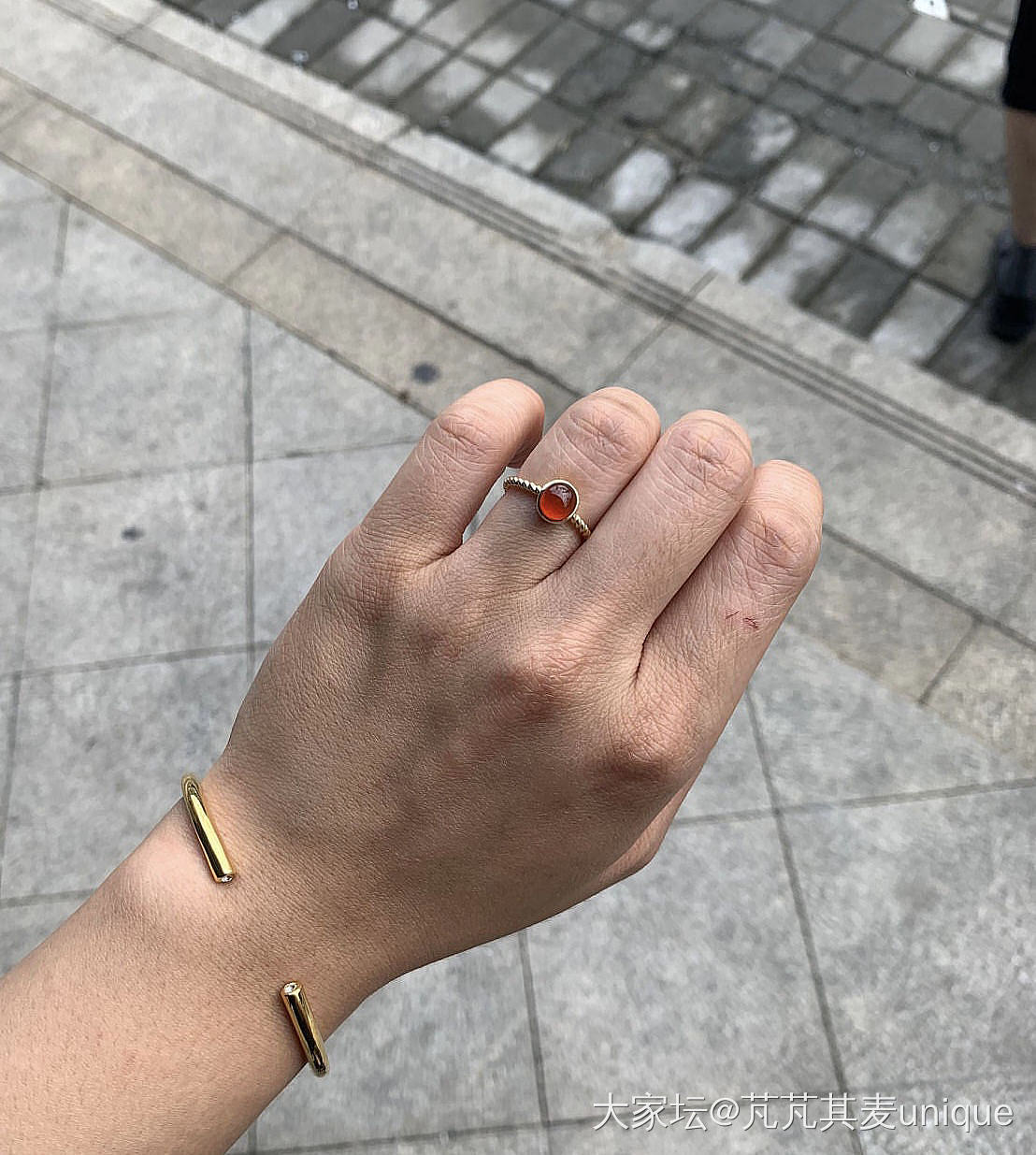 麻花戒指丢了😭😭_金戒指