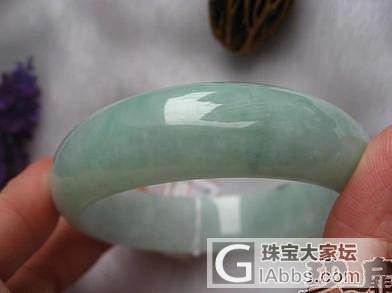 【无艳·扉玥】8.4糯种厚桩淡绿福镯、细糯粉紫福镯_翡翠