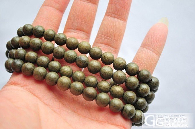 60元包邮-阴沉木金丝楠 0.8mm 108颗 项链 包邮 无漆无蜡_文玩