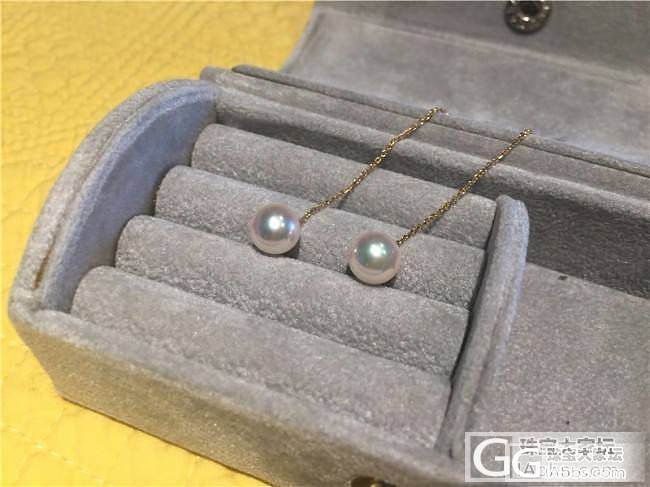 三千世界---18K黄 耳线款日本AKOYA极光花珠_三千世界