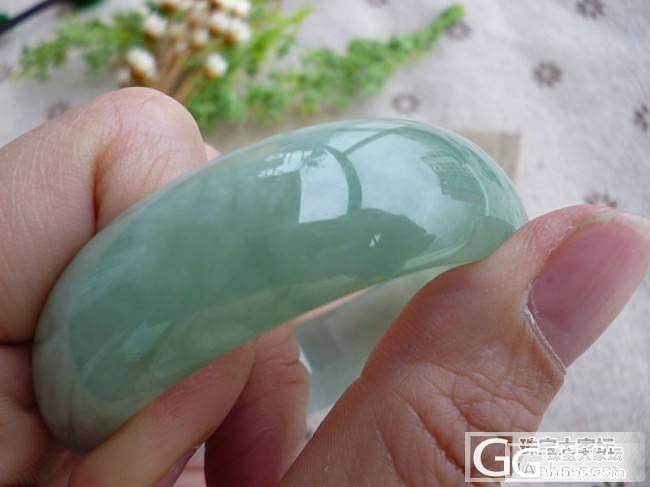 糯种飘散花5.15CM手镯_手镯翡翠