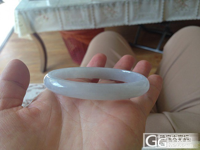 天然A 货翡翠水透细条贵妃镯 56圈口(相当于54)_翡翠