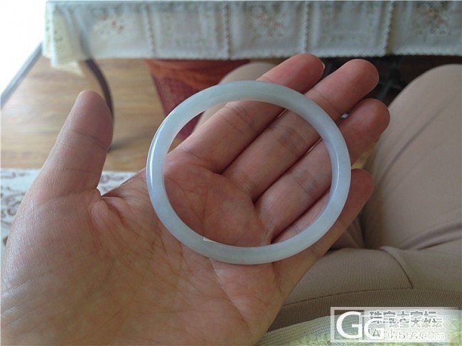 天然A 货翡翠水透细条贵妃镯 56圈口(相当于54)_翡翠