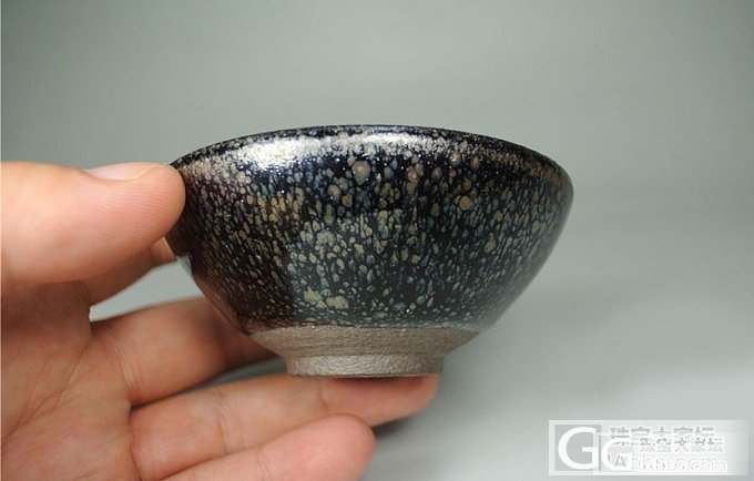 【文玩新宠】水吉建窑 建盏 鹧鸪斑星斑点油滴小盏 手工拉胚_珠宝