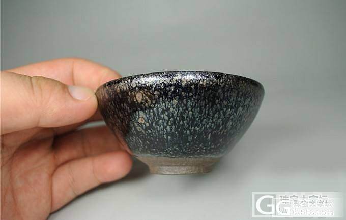 【文玩新宠】水吉建窑 建盏 鹧鸪斑星斑点油滴小盏 手工拉胚_珠宝