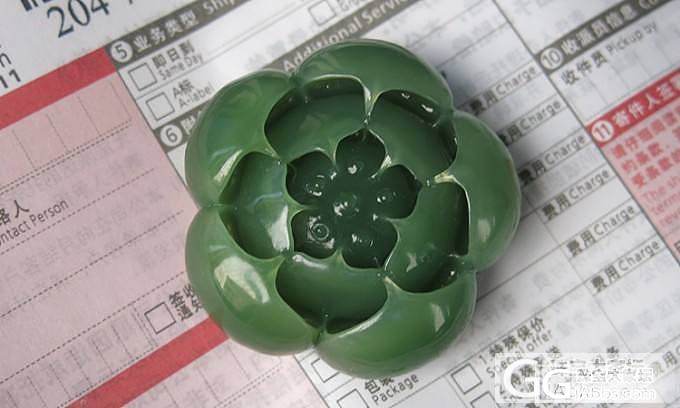 俄料白玉富贵花开,俄碧精雕荷花把件_传统玉石