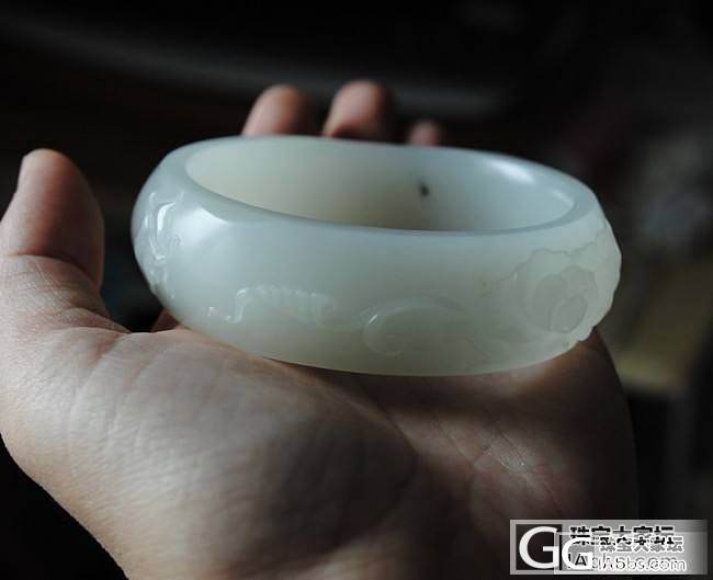 找到个一级白无结构超脂润的油膏籽镯不容易啊_手镯和田玉