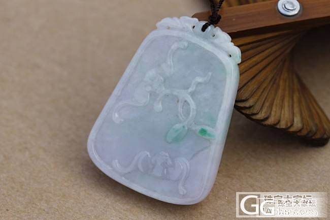 沁碧阁翡翠 每日一款特价 春彩福在眼前翡翠方牌_翡翠