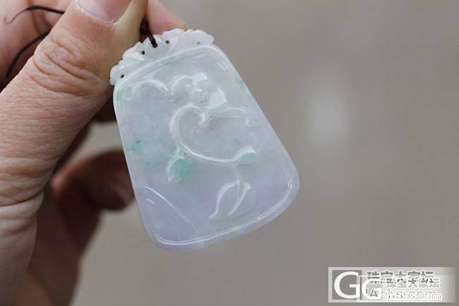 沁碧阁翡翠 每日一款特价 春彩福在眼前翡翠方牌_翡翠