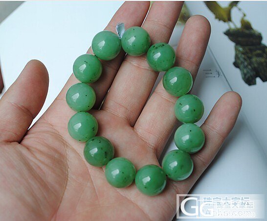 芝麻糊碧玉手链。。。_珠宝