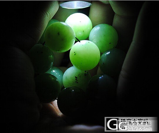 芝麻糊碧玉手链。。。_珠宝