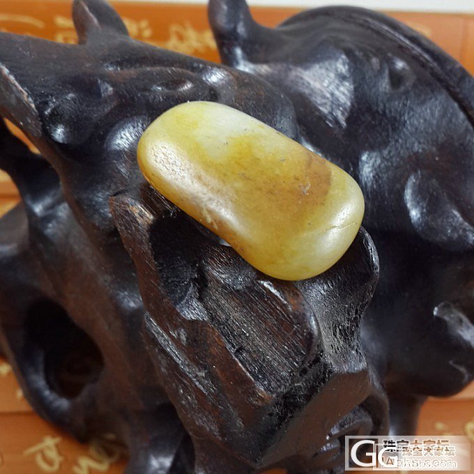 【暖枫阁】14号淘的一个黄皮小籽料原石，12.8g_玉石