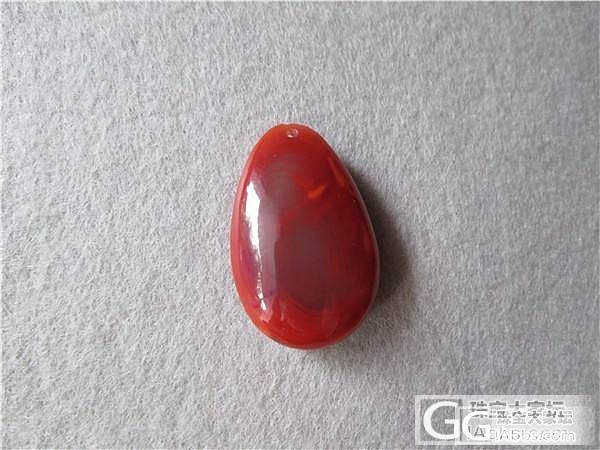 玫瑰红 吊坠 南红玛瑙 九口料 380元_传统玉石