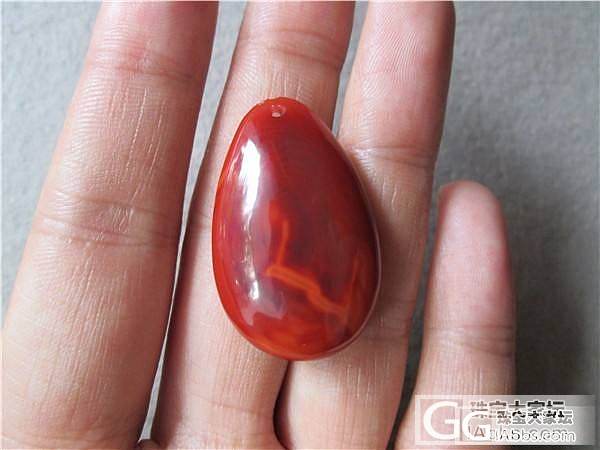 玫瑰红 吊坠 南红玛瑙 九口料 380元_传统玉石