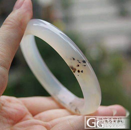 【花好月圆翡翠阁】天然原色无烧飘水草玛瑙手镯3只！！_玛瑙