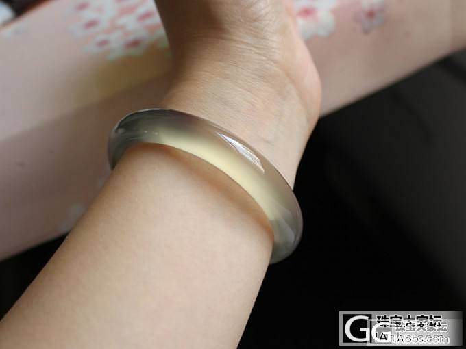 【挽玉阁】褐色冰种玉髓手镯 220元包顺【结缘】_挽玉阁