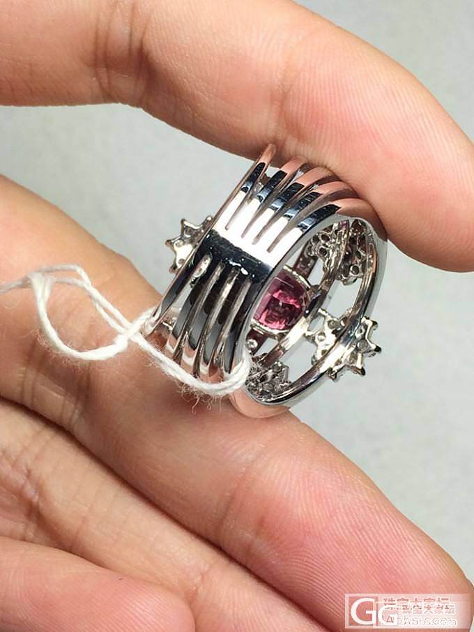 chanel高定的模拟 尖晶石 钻石 18K白金戒指 可改戒圈_博物馆