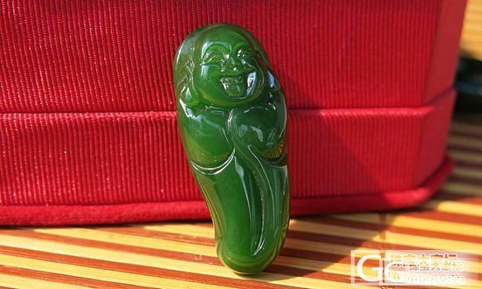 俄碧冰底阳绿色手镯,冰底阳绿色精工笑佛_传统玉石