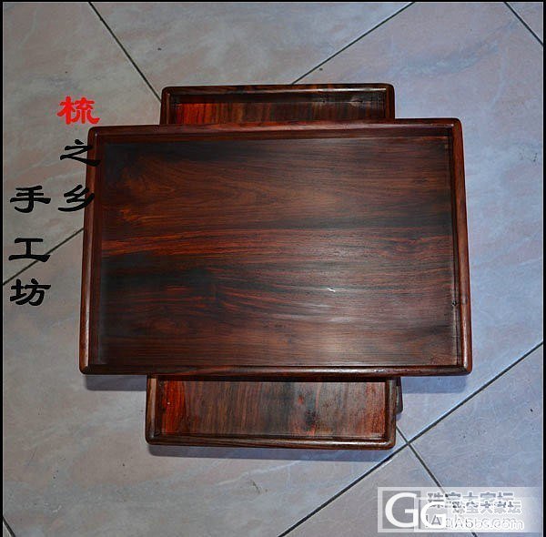 红酸枝文盘 茶盘底板两拼999元包邮哦_珠宝
