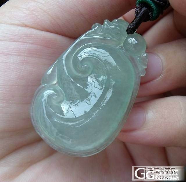 【玉澜翡翠阁】冰种淡绿 如意_翡翠