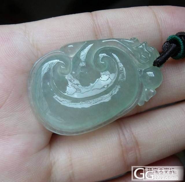 【玉澜翡翠阁】冰种淡绿 如意_翡翠