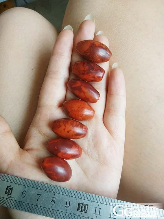大猫窝满肉南红大勒子和手串_传统玉石
