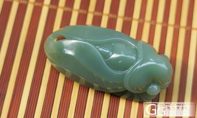 俄碧鸭蛋青偏绿猫眼大怀古,无结构粉青精工蝉_传统玉石