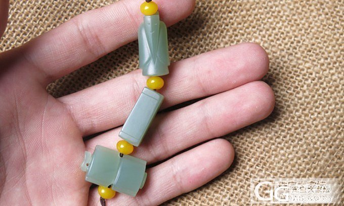 俄碧鸭蛋青粉青18mm手串,翁仲嘞子平安锁组合包挂_传统玉石