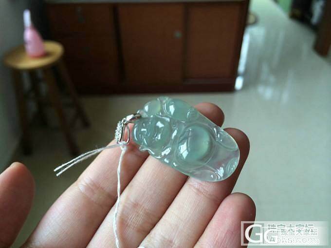 【钰泷】完美无瑕冰种起荧饱满站佛吊坠_翡翠
