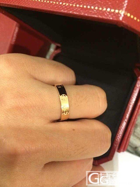 给人香港代购的cartier LoVE窄版婚戒_戒指金