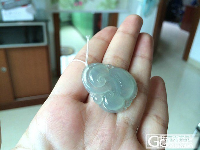 【钰泷】完美无瑕冰种起荧饱满如意_翡翠