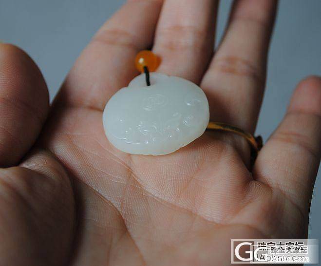 精雕双面雕工兽面锁。。。_传统玉石