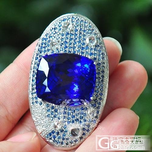 一枚大坦桑，拆了去做王冠了~_刻面宝石坦桑石