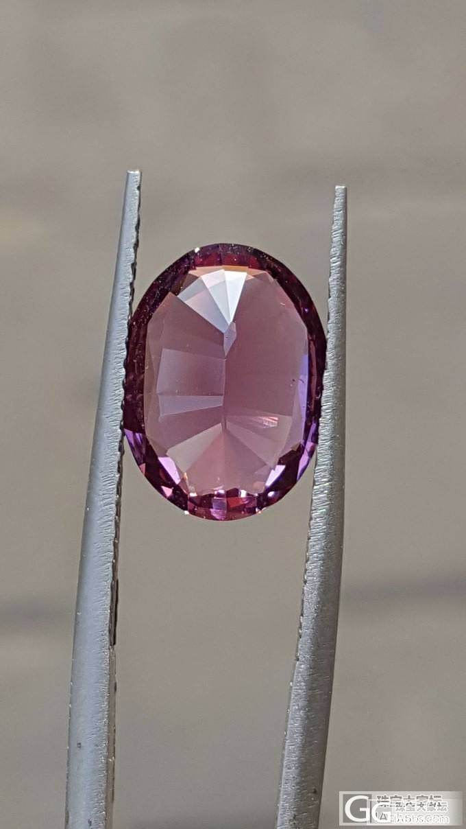 新收的紫粉色尖晶石  缅甸的_刻面宝石尖晶石