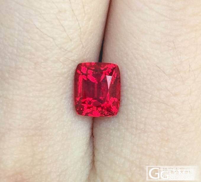 2卡缅甸AGL认证无加热红尖晶，正红的红_刻面宝石尖晶石