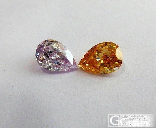 GIA 0.51紫钻+0.51橙钻_乐钻珠宝彩钻