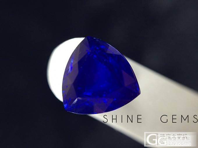 【祥润彩宝】2.57ct GRS无烧皇家蓝 西非蓝宝石 三角异形完美切割_宝石