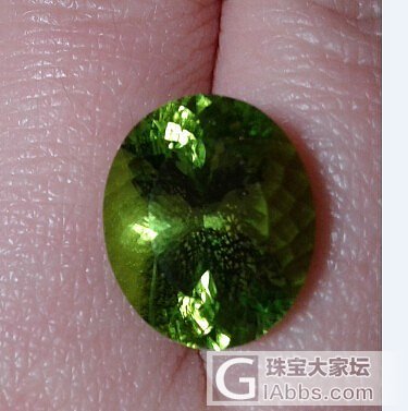 在上海去展会买的橄榄石 8.05克拉 是真的么_刻面宝石宝石