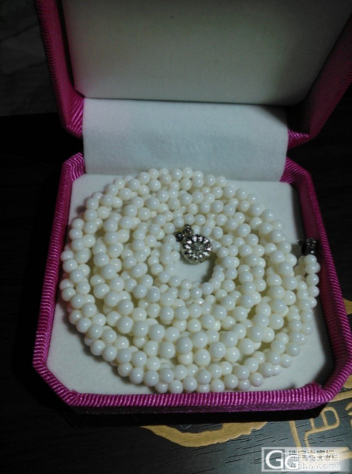 白菜价出台湾带回的白珊瑚珠项链，不刀，送白砗磲手串_有机宝石