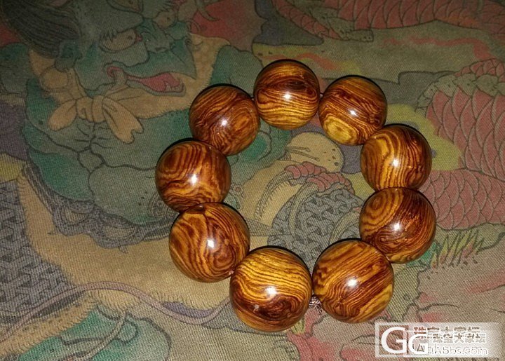 极品3.0虎皮纹海南黄花梨_手链海南黄花梨文玩
