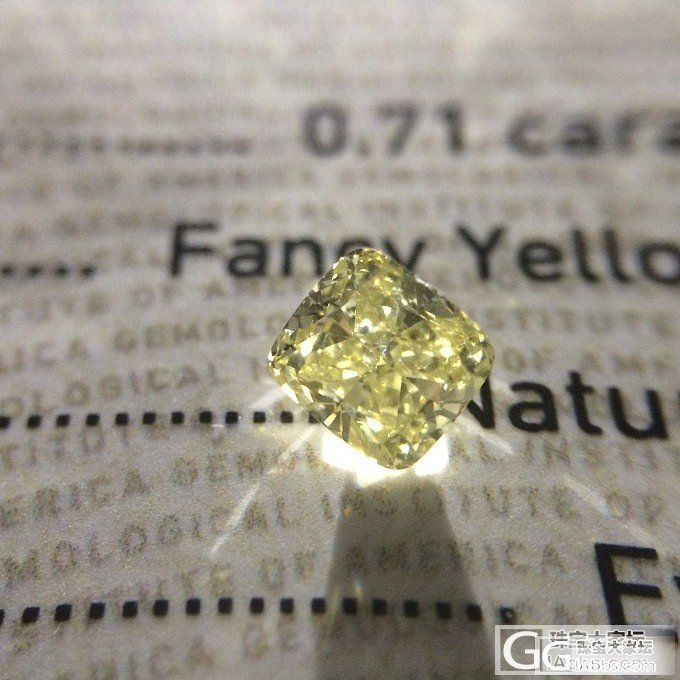 【GIA黄钻现货】 0.71ct Fancy Yellow SI1 VG VG N_千寻珠宝