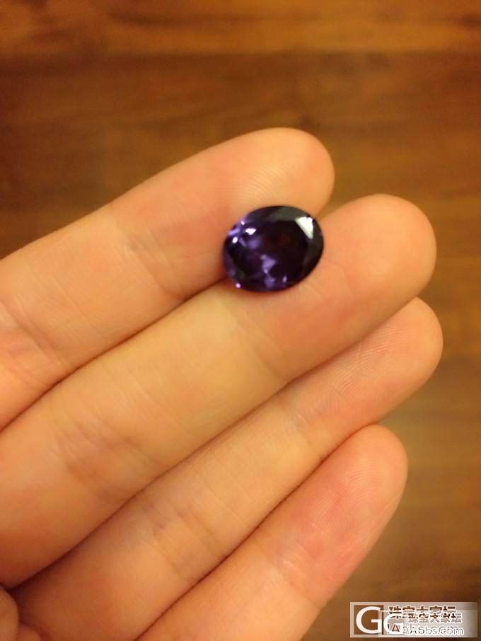 新人求教各位大神！这颗紫色的是什么石头？_宝石