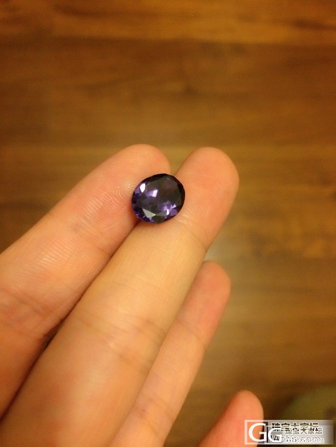 新人求教各位大神！这颗紫色的是什么石头？_宝石