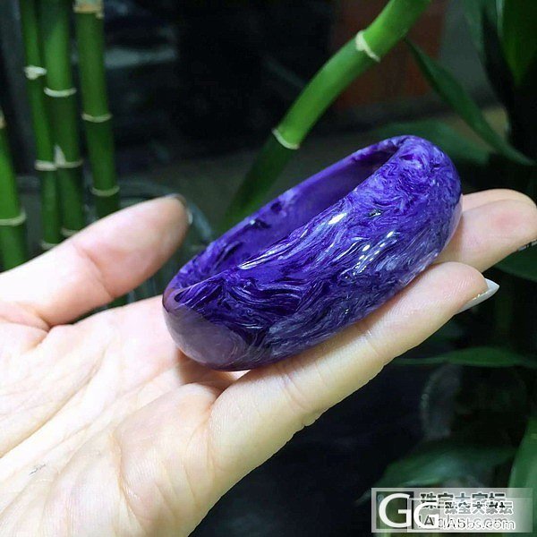 【晶。玺】紫龙晶手镯53mm_宝石