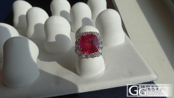 8.46 克拉坦桑尼亚Mahenge （马亨盖）Vivid Pink 尖晶石镶钻..._戒指刻面宝石尖晶石
