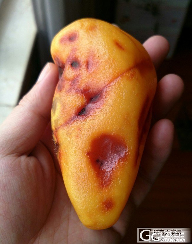 蜡质再好，一块足够_半成品蜜蜡