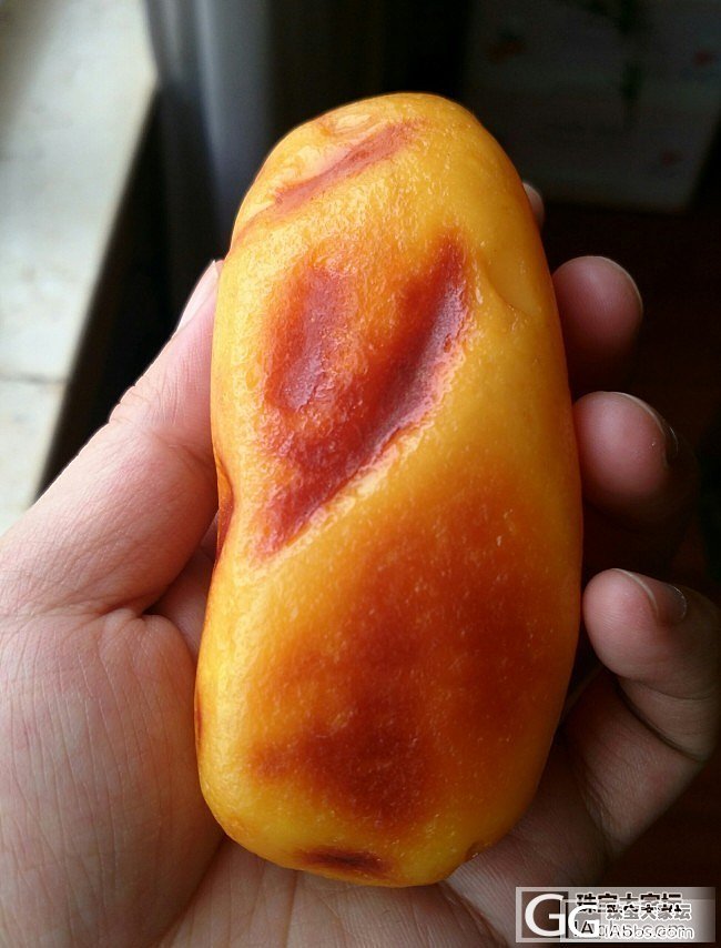 蜡质再好，一块足够_半成品蜜蜡