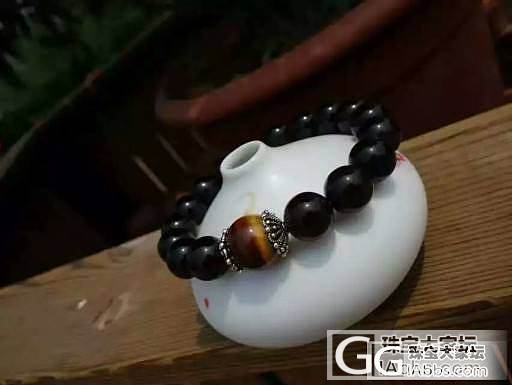 冰种黑曜石_珠串黑曜石