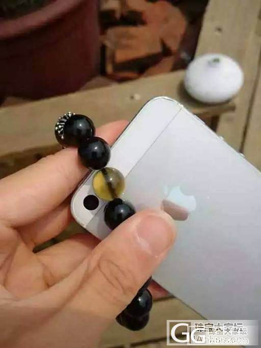 冰种黑曜石_珠串黑曜石