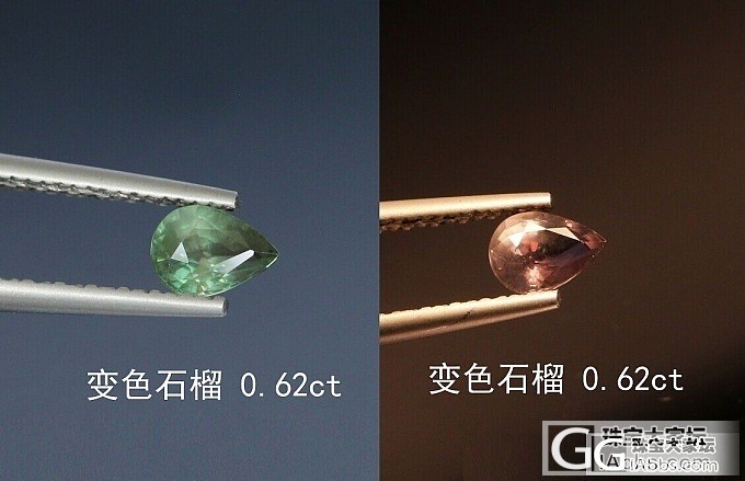 来看看稀有的石榴石和变色尖晶_刻面宝石尖晶石石榴石